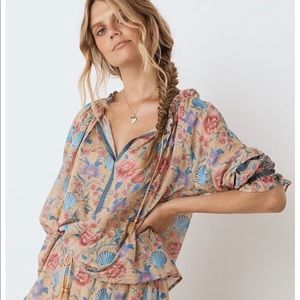 Seashell Short Sleeve Blouse Opal Spell &The Gypsy